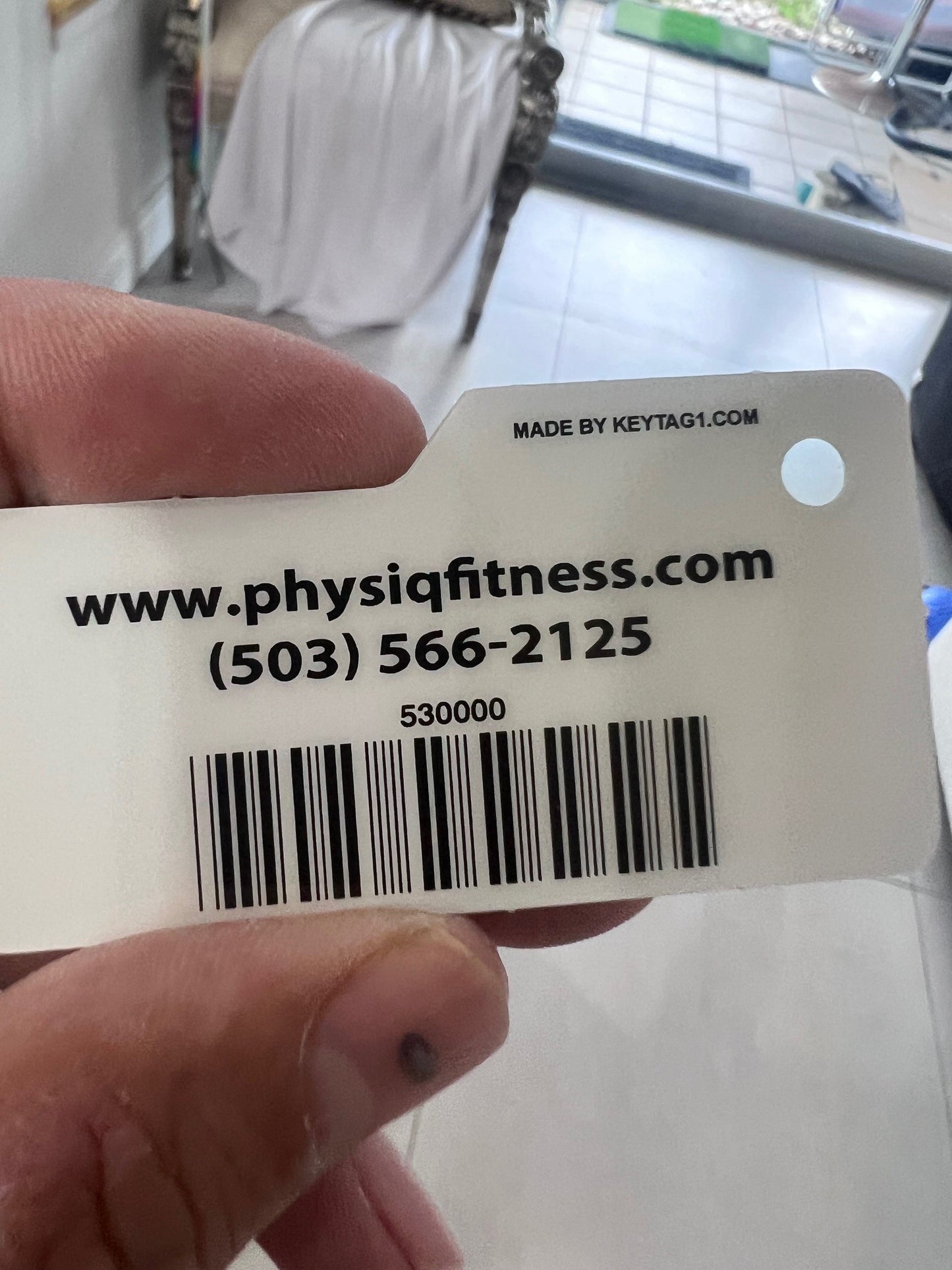 Gym & Fitness Barcode Key Tags 6